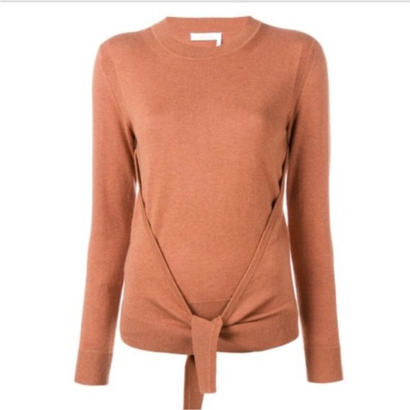 SEE BY CHLOÉ Paneled wool and cotton-blend sweater
